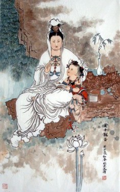 Kwan Yin with child